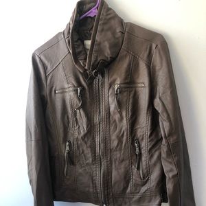 Tattoo leather jacket